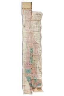 Dripps' Pocket Map of New York City, 1869