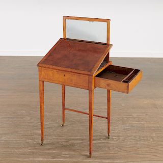 George III satinwood gentleman's dressing table