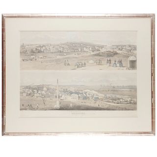 George Rowe, Melbourne lithograph