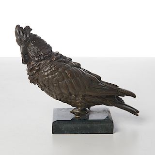 Large Franz Bergmann bronze cockatoo