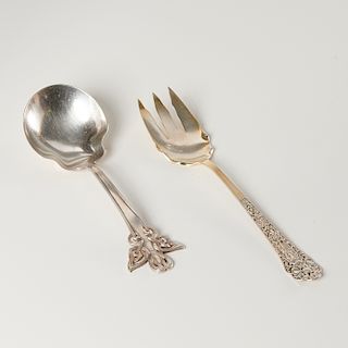 (2) Unusual Gorham sterling serving utensils