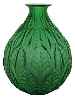 R. Lalique Jade Green Glass