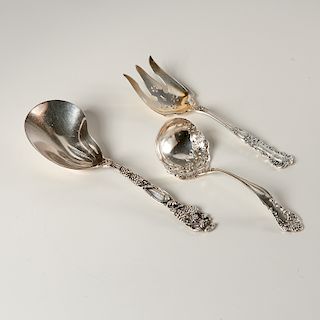 (3) American silver serving pieces incl. Tiffany