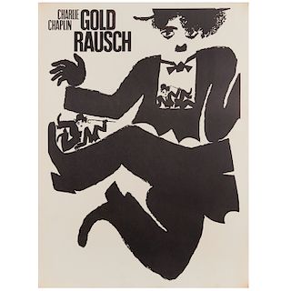 Charlie Chaplin, German "Gold Rush" poster