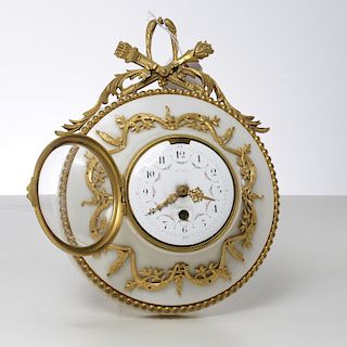 Antique Louis XV style marble clock