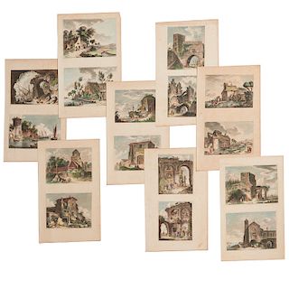 F. E. Weirotter, (16) hand-colored engravings