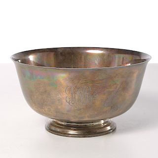 Paul Revere style sterling bowl