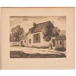 Jean Charles Millet, etching