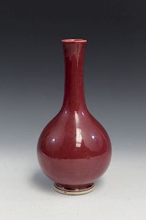 Chinse Red Glaze Porcelain Vase