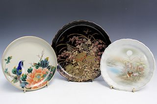 Three Japanese Porcelain Dishes