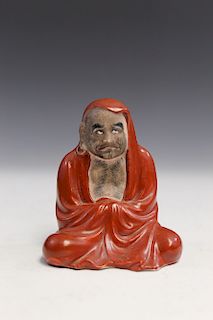 Chinese Porcelain Luohan Statue