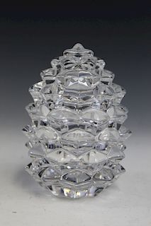 Tiffany Co. crystal glass jar.