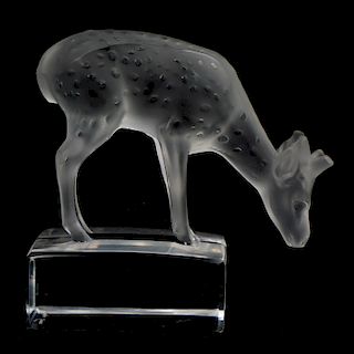 Lalique "Deer" Paperweight