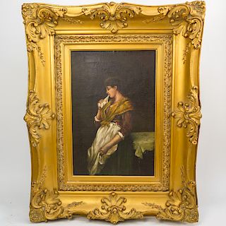 19th Cent. Signed Oil On Canvas Painting
