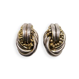 Sterling Silver & Gold Earrings