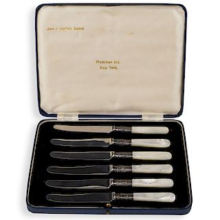(6 Pc) Set Mother of Pearl Butter Knives