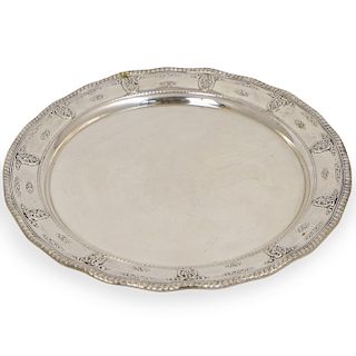 Wallace "Rose Point" Sterling Silver Round Tray