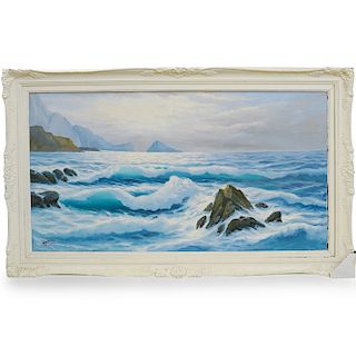 OIl on Canvas Ocean Scene