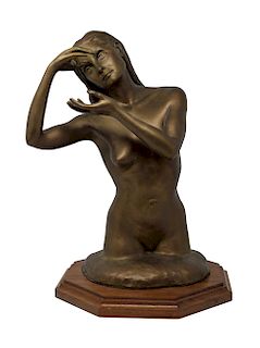 Rich Hager (20th C.) Female Nude Sculpture