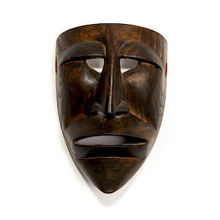 HAND CARVED TRADITIONAL TRIBAL WALL MASK