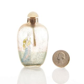 ANTIQUE CHINESE INSIDE PAINTED SNUFF BOTTLE
