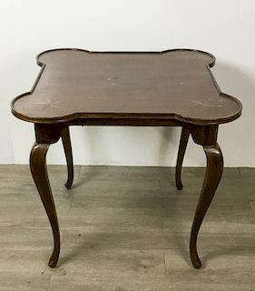 Italian Game Table With Marquetry