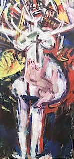 Aida Nelson Oil on Canvas Abstract