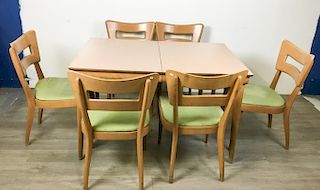 Heywood Wakefield Dining Table & 6 Chairs