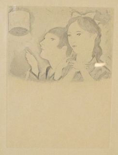 Foujita Print of Two Girls