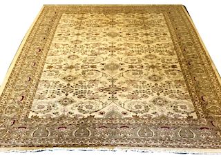 Oriental Carpet with Beige Ground