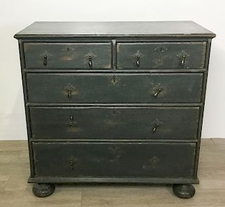 William and Mary Style Double Dresser