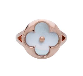 Louis Vuitton COLOR BLOSSOM RING 18K PINK GOLD MOTHER