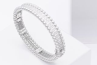 Van Cleef & Arples Perlée 18K 3.37TCW Diamond  Bracelet
