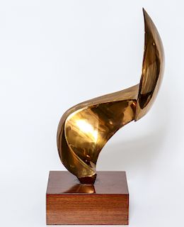 Leonardo Nierman Abstract Bronze Sculpture