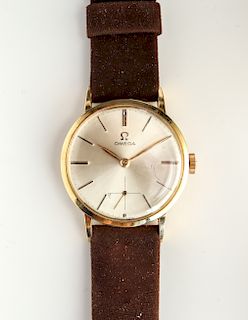 Omega 18K Yellow Gold Gentleman's Wristwatch