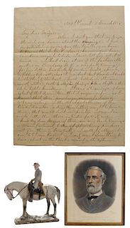 Robert E. Lee Letter, Lithograph