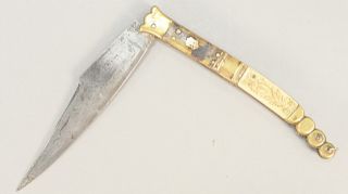 Dubost St. Joanis French razor pocket knife, closed lg. 7 in.