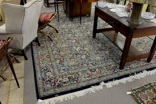 Oriental carpet, floral design. 9' x 12'.