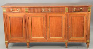 Beacon Hill server, three drawers over four doors. ht.,36 1/2 in., lg: 72 in.
