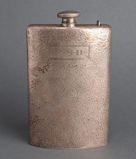 Webster Company Silver Hip Flask