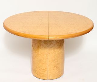 Pace Modern Burlwood Round Dining Table