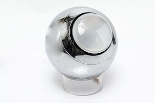 Space Age Chromed Metal Sphere Table Lamp