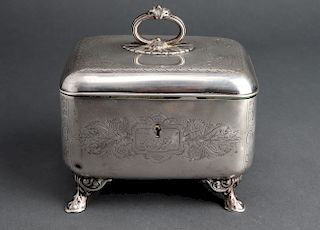 Austro-Hungarian Silver Tea Caddy