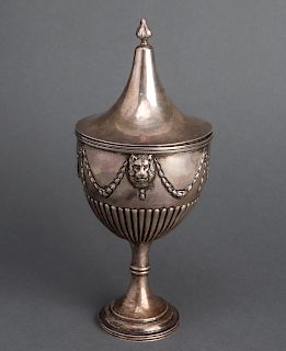 Charles Eley Silver Covered Compote