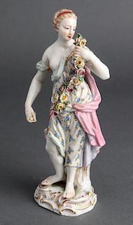 Meissen Porcelain Grecian Woman Figural Sculpture