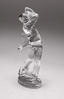 Baccarat Crystal Figure Of A Golfer