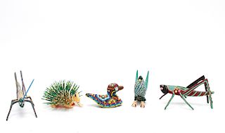 Oaxaca Mexican Painted & Beaded Animals, 5