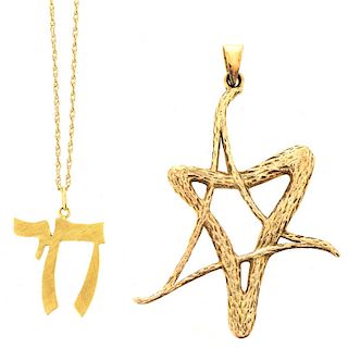 Two Piece Judaica Jewelry Lot