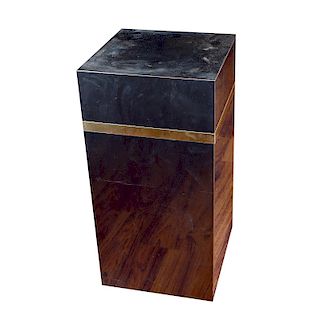Laminate Pedestal with Silver Band