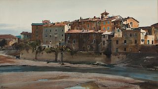 Ogden M. Pleissner (1905-1983) Umbrian Town, Italy 